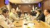 دیدار فرمانده و اعضای حوزه مقاومت بسیج پست بانک ایران با مدیرعامل بانک به مناسبت هفته بسیج